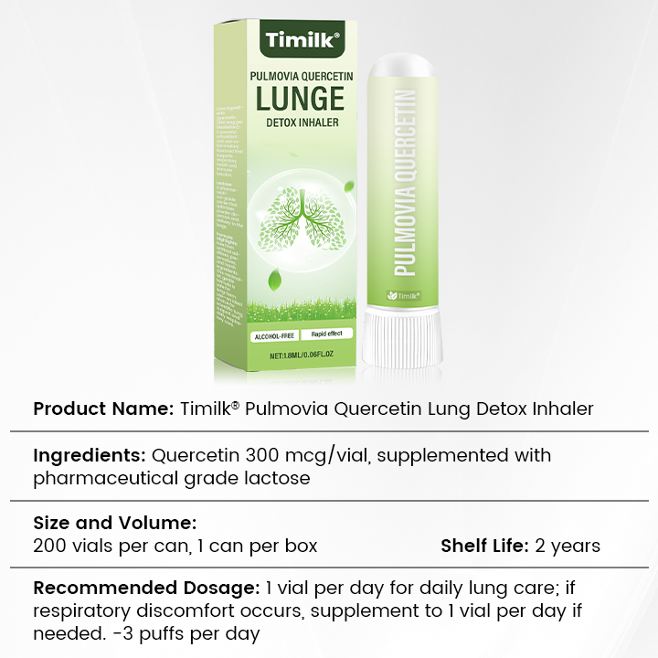 Timilk® Pulmovia Quercetin Lung Detox Inhaler
