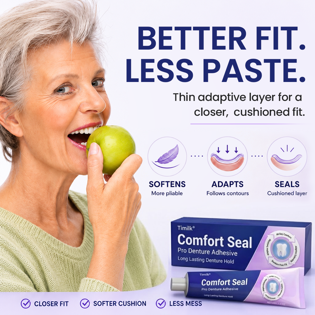 Timilk® Comfort Seal Pro Denture Adhesive 🦷 New Formula
