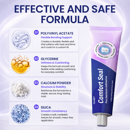 Timilk® Comfort Seal Pro Denture Adhesive 🦷 New Formula
