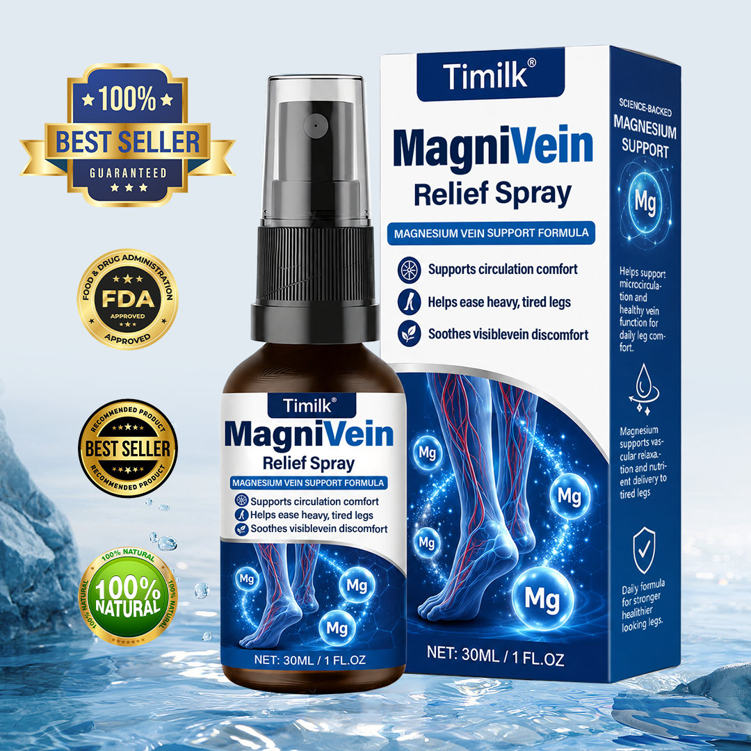 💙 US Official Store: Timilk® MagniVein Relief Spray 🦵 (Helps ease heavy, swollen legs, supports circulation comfort, soothes visible vein discomfort, and refreshes overworked legs)