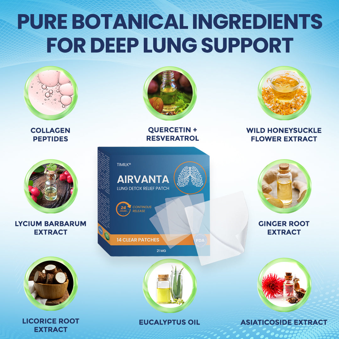 Timilk® AirVanta Lung Detox Relief Patch